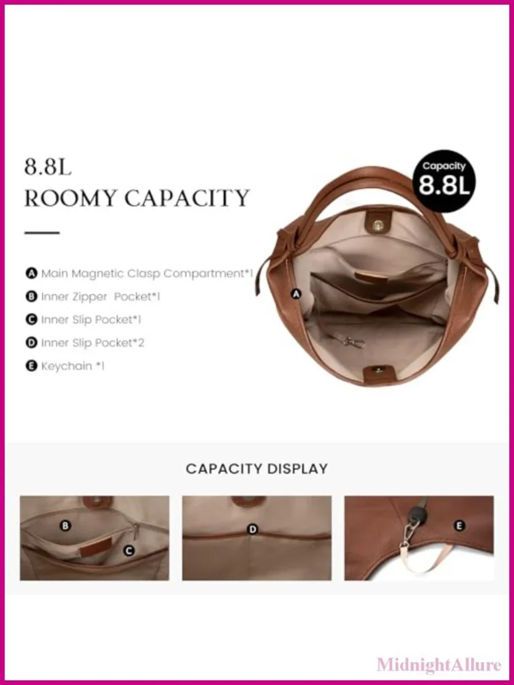 Genuine Leather Slouchy Hobo Bag Casual Tote for Women